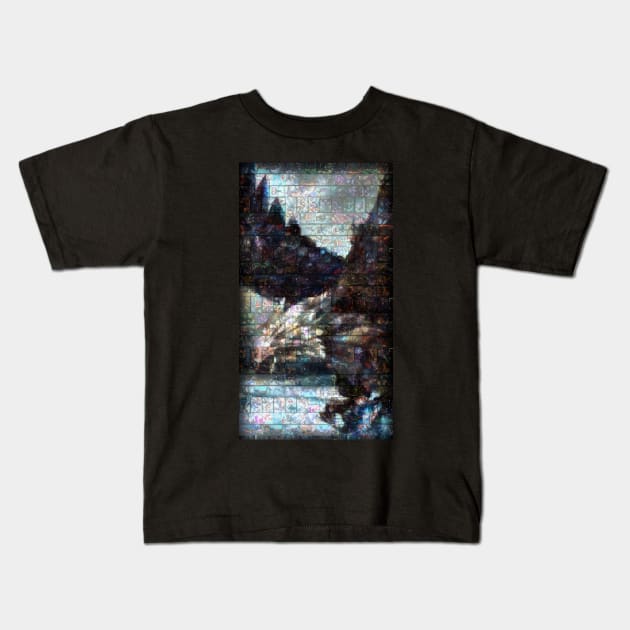 Anivia Mosaic Portrait 3 Kids T-Shirt by nowtfancy